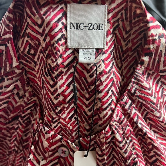 New - NIC+ZOE Herringbone Stamp Loren Dress - Picture 5 of 7